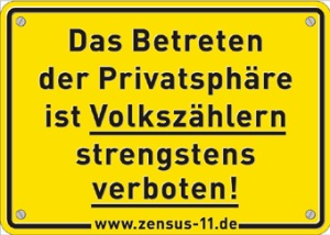 Volkszählung-Protest-Postkarte